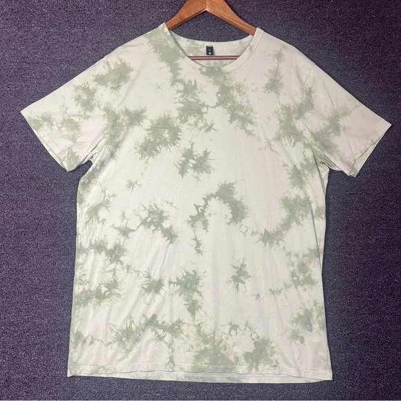 Lululemon Athletica Green Tie Dye Short Sleeve Tee, XL - Picture 1 of 5